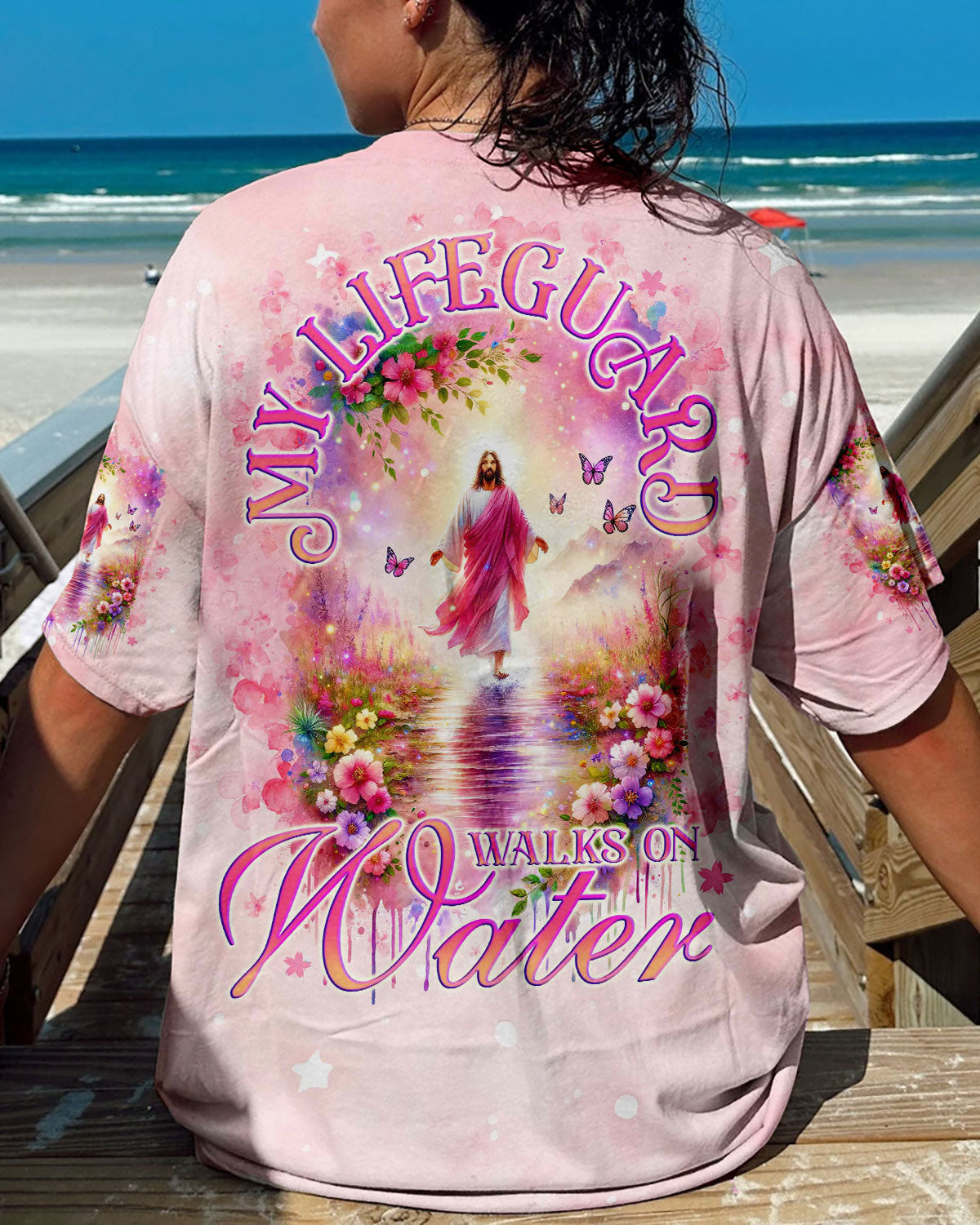 My Lifeguard Walks On Water Women's All Over Print Shirt - Tlno2711234