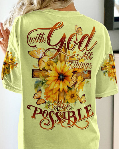 With God All Things Are Possible Women's All Over Print Shirt - Tytd2407232