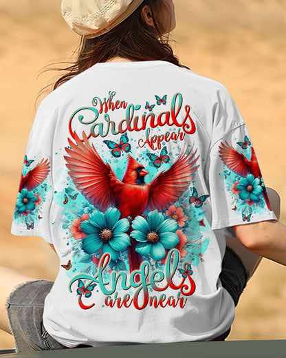 When Cardinals Appear Angels Are Near Women's All Over Print Shirt - Tlnt0812234