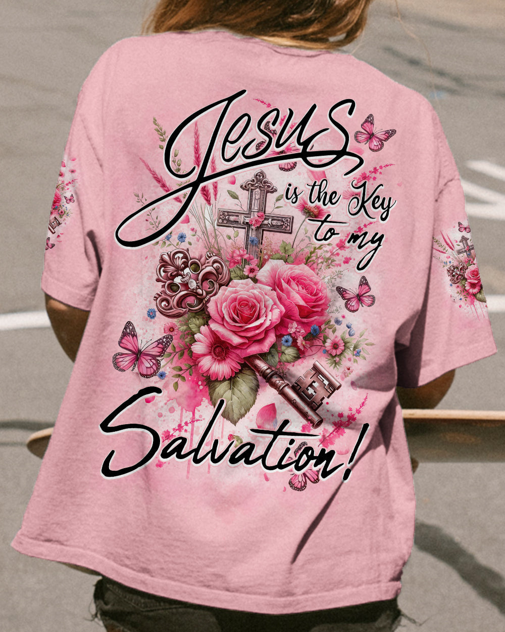 Jesus is the Key to My Salvation Women's All Over Print Shirt - Tytd2911231