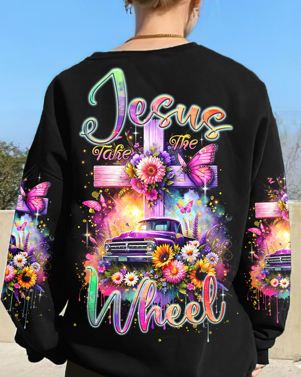 Jesus Take The Wheel Cross Truck Women's All Over Print Shirt - Tltr3011235