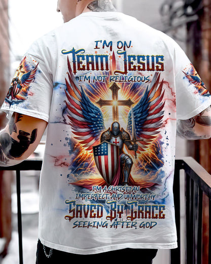 I'm On Team Jesus Warrior Men's All Over Print Shirt - Tlnt0603244