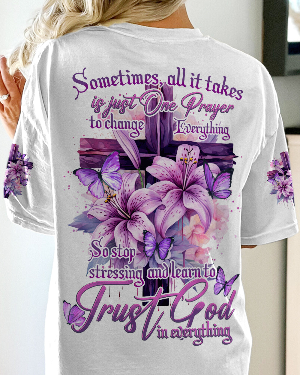 Trust God In Everything Women's All Over Print Shirt - Tytd1609231