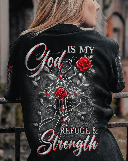 God Is My Refuge And Strength Women's All Over Print Shirt - Yhln2408232