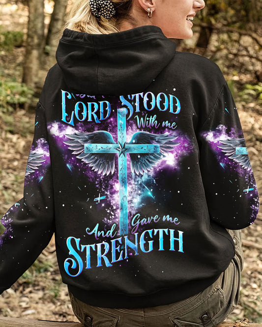 But The Lord Stood With Me Cross Wings Women's All Over Print Shirt - Tlnt1809232