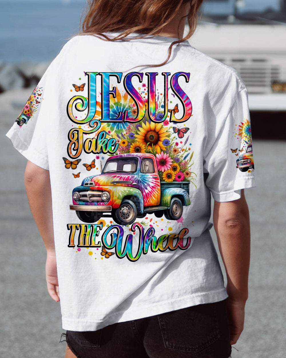 Jesus Take The Wheel Women's All Over Print Shirt - Tytd1611231