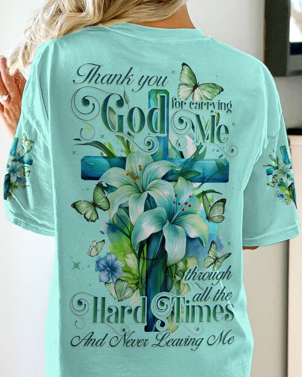 Thank You God Women's All Over Print Shirt - Tytd0909232