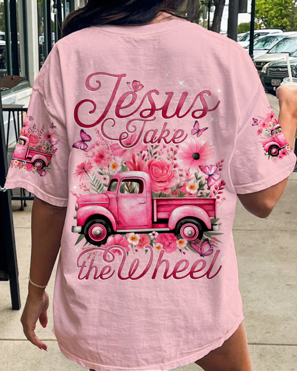 Jesus Take The Wheel Women's All Over Print Shirt - Tytd1312231