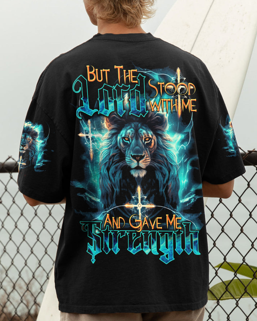 Lord Stood With Me Lion Men's All Over Print Shirt - Tytd0710231