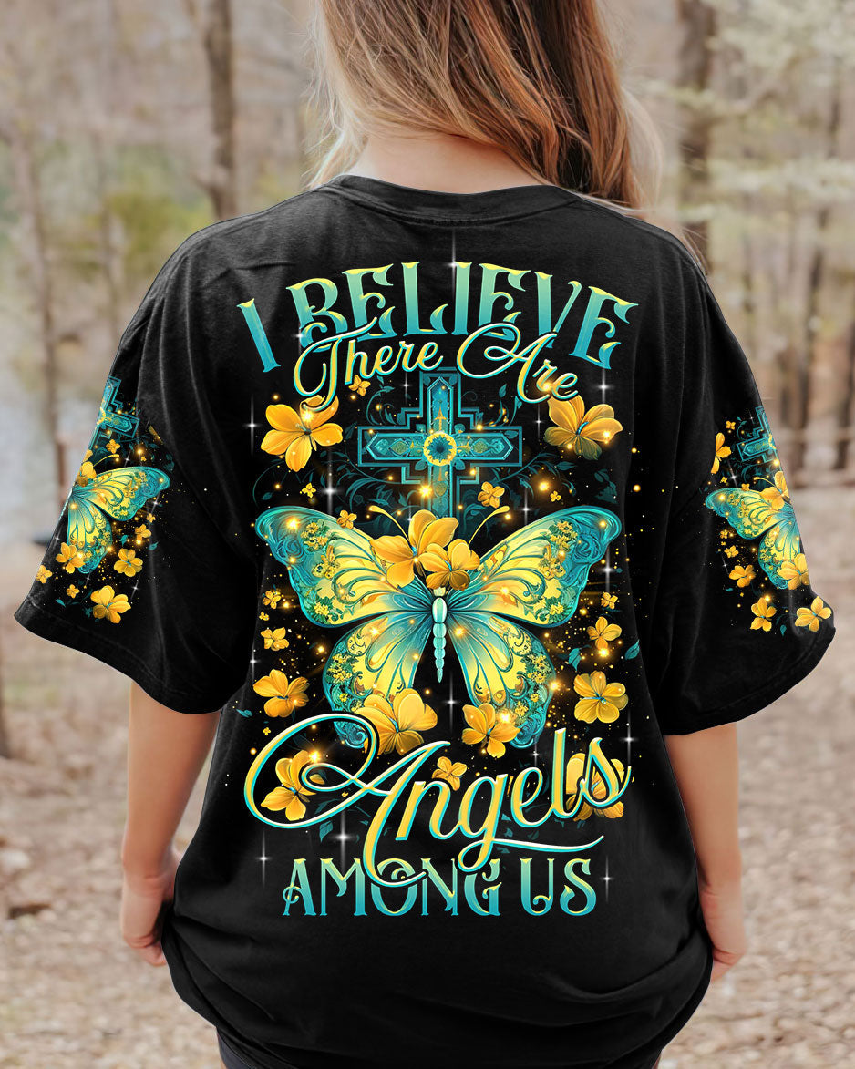 I Believe There Are Angels Among Us Women's All Over Print Shirt - Tltr1710233