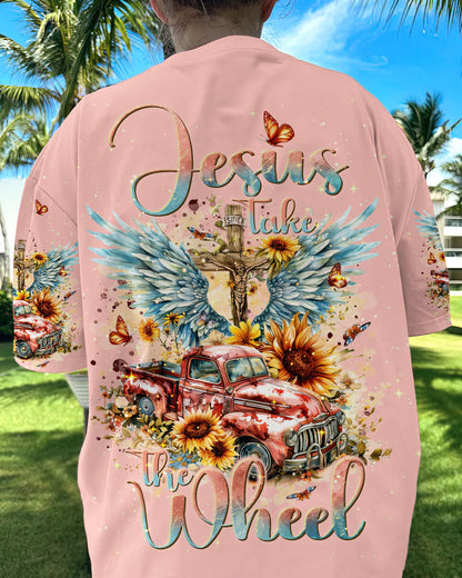 Jesus Take The Wheel Women's All Over Print Shirt - Tlnt2003244