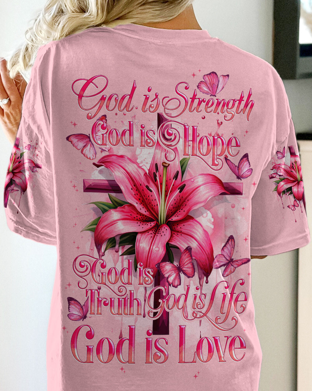 God Is Strength Women's All Over Print Shirt - Tytd3008232