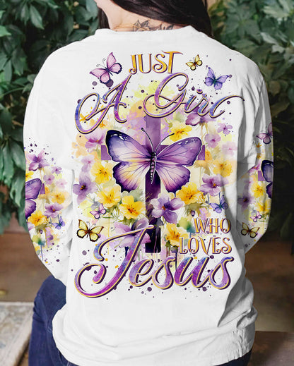 Just A Girl Who Loves Jesus Women's All Over Print Shirt - Tltr2812233