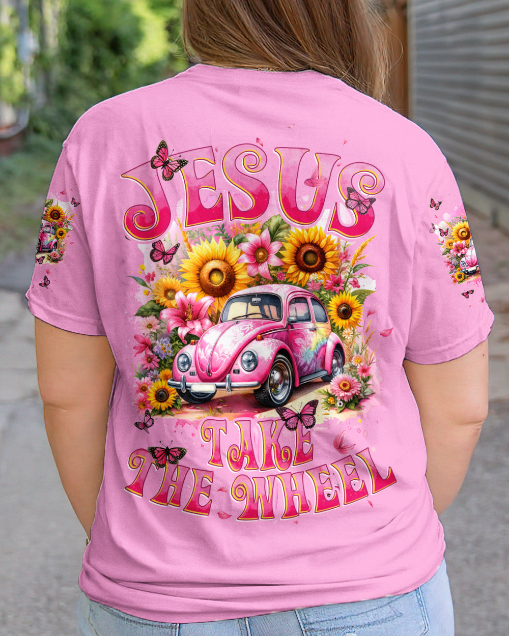 Jesus Take The Wheel Women's All Over Print Shirt - Tytd2211231