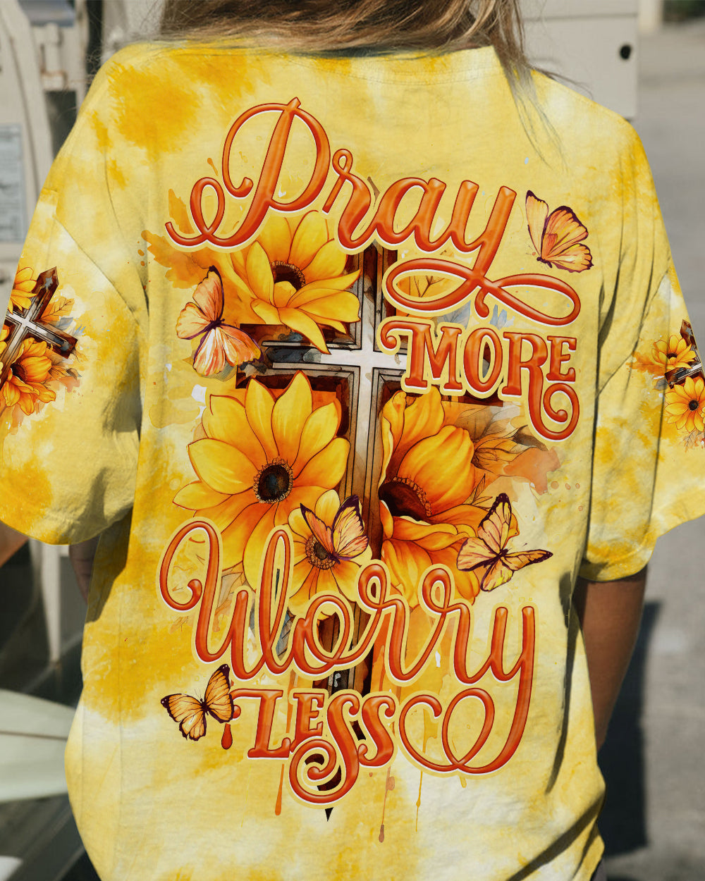 Pray More Worry Less Women's All Over Print Shirt - Tytd2207232