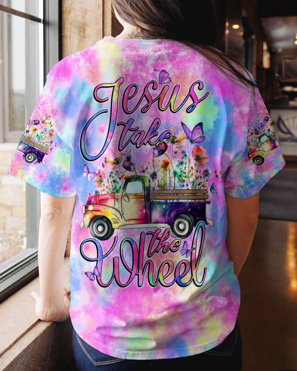 Jesus Take The Wheel Women's All Over Print Shirt - Tytd0212233