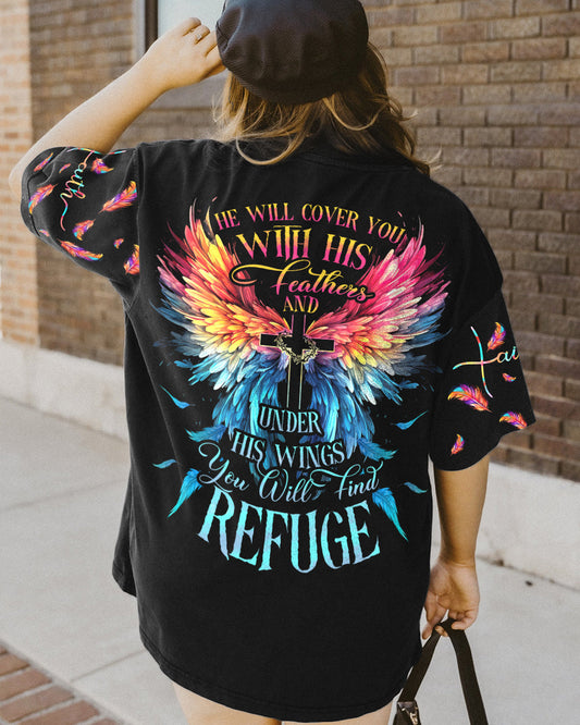 He Will Cover You With His Feathers Women's All Over Print Shirt - Tytd0507232