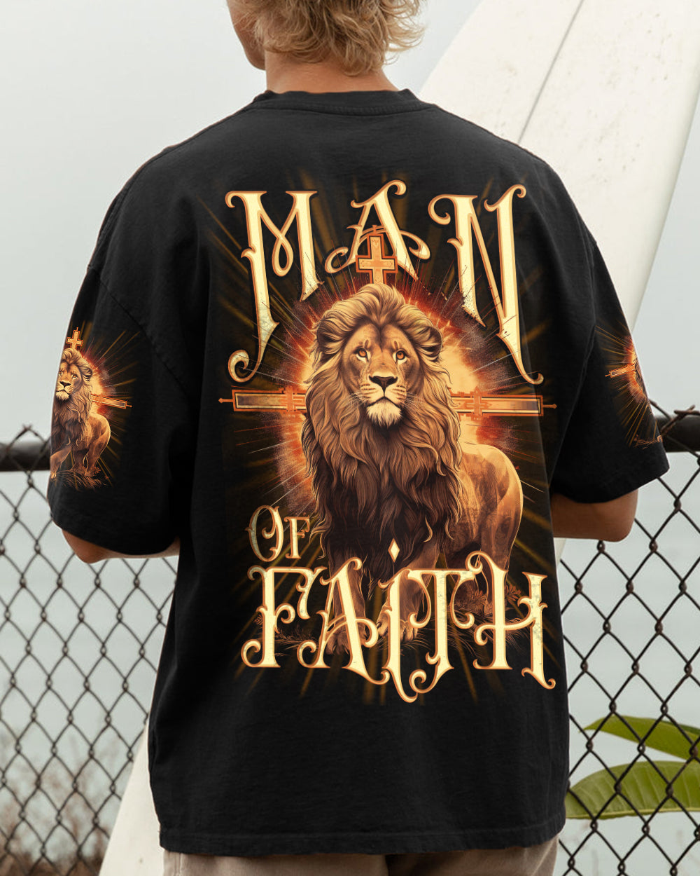 Man Of Faith Men's All Over Print Shirt - Tytd1810231