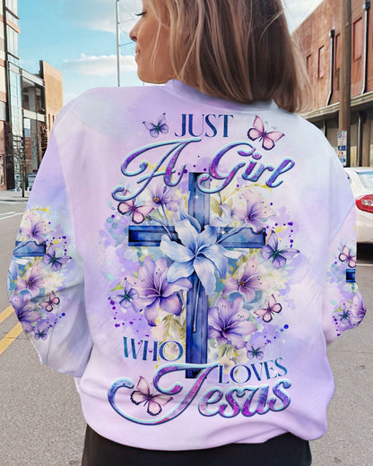 Just A Girl Who Loves Jesus Women's All Over Print Shirt - Tltr1110236