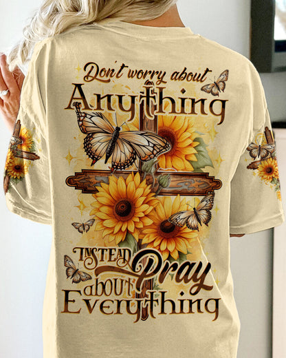 Pray About Everything Women's All Over Print Shirt - Tytd0308233