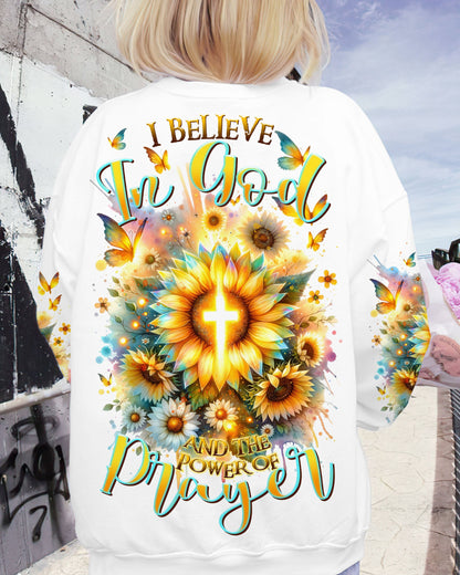 I Believe In God Sunflower Women's All Over Print Shirt - Tltr1212232