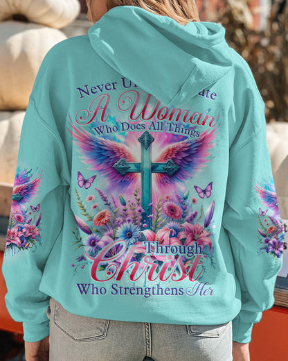 Christ Who Strengthens Her Women's All Over Print Shirt - Tytd0111231