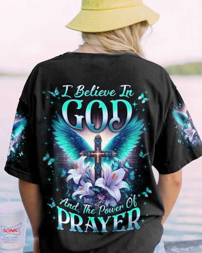 I Believe In God Cross Wings Women's All Over Print Shirt - Yhln2311233