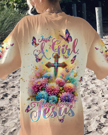 Just A Girl Who Loves Jesus Women's All Over Print Shirt - Tlnt1011234