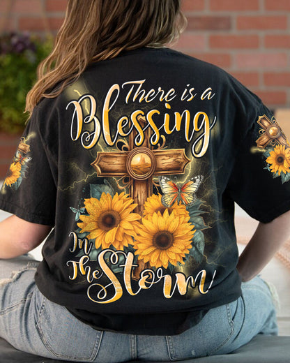 Blessing in The Storm Women's All Over Print Shirt - Tytd2407234