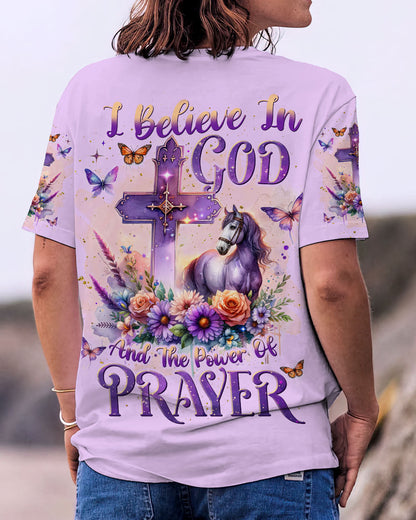 I Believe In God Horse Women's All Over Print Shirt - Tlnt1711234