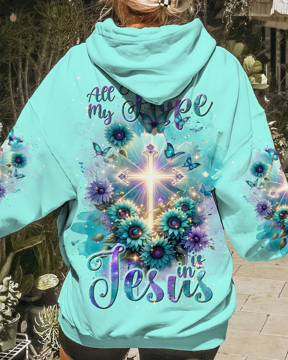 All My Hope Is In Jesus Flower Women's All Over Print Shirt - Tlnt2911234