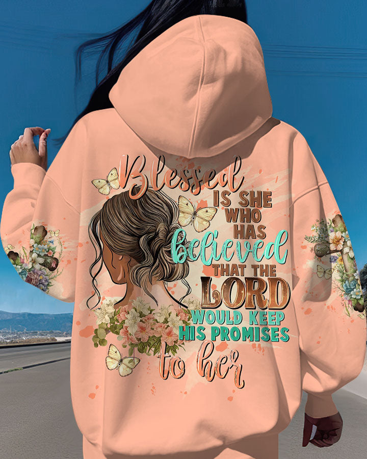 Blessed Is She Who Has Believed Women's All Over Print Shirt - Tltw2009231