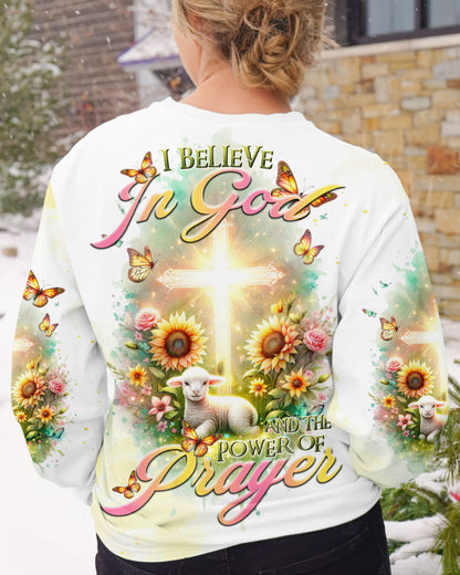 I Believe In God Lamb Cross Women's All Over Print Shirt - Tltr2711231