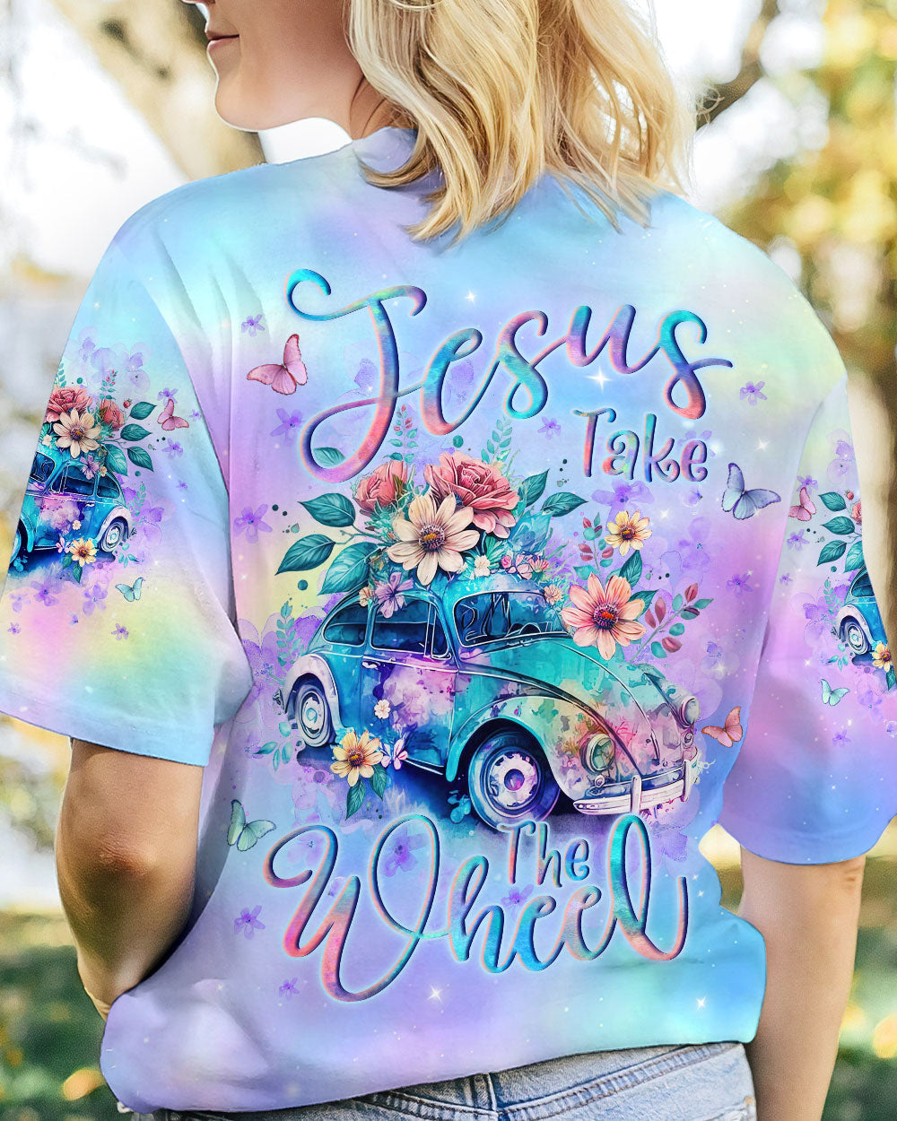 Jesus Take The Wheel Women's All Over Print Shirt - Yhln0112231