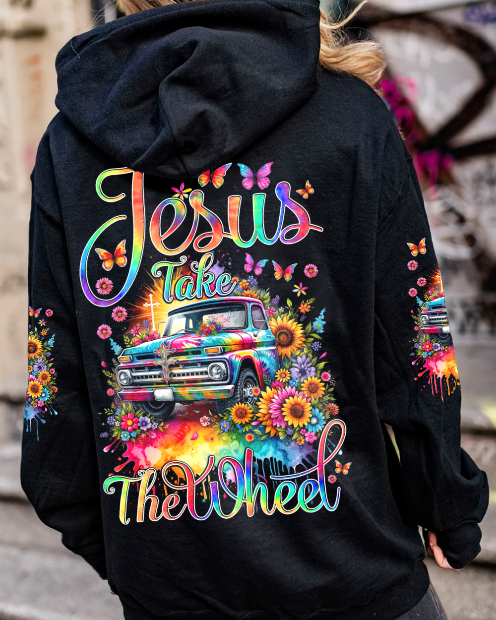 Jesus Take The Wheel Women's All Over Print Shirt - Tytd1711232