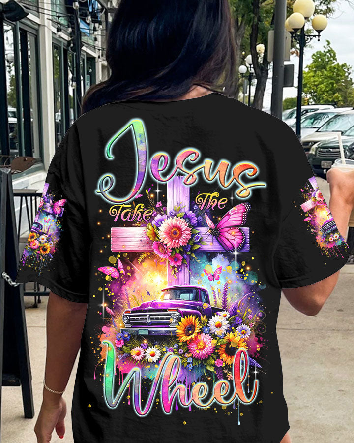 Jesus Take The Wheel Cross Truck Women's All Over Print Shirt - Tltr3011235