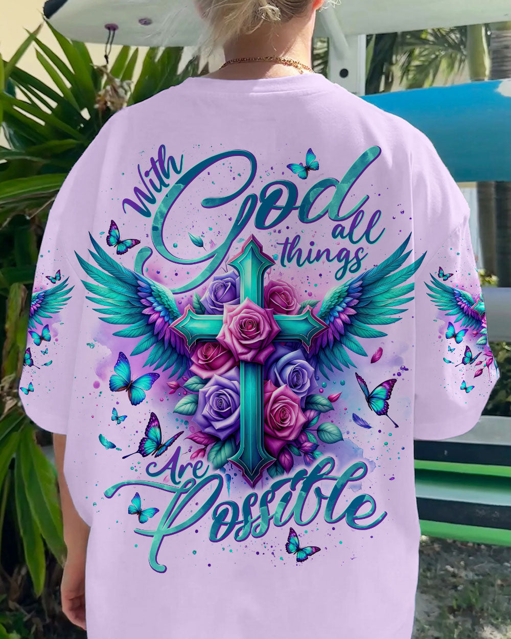 With God All Things Are Possible Women's All Over Print Shirt - Tlnt2010232