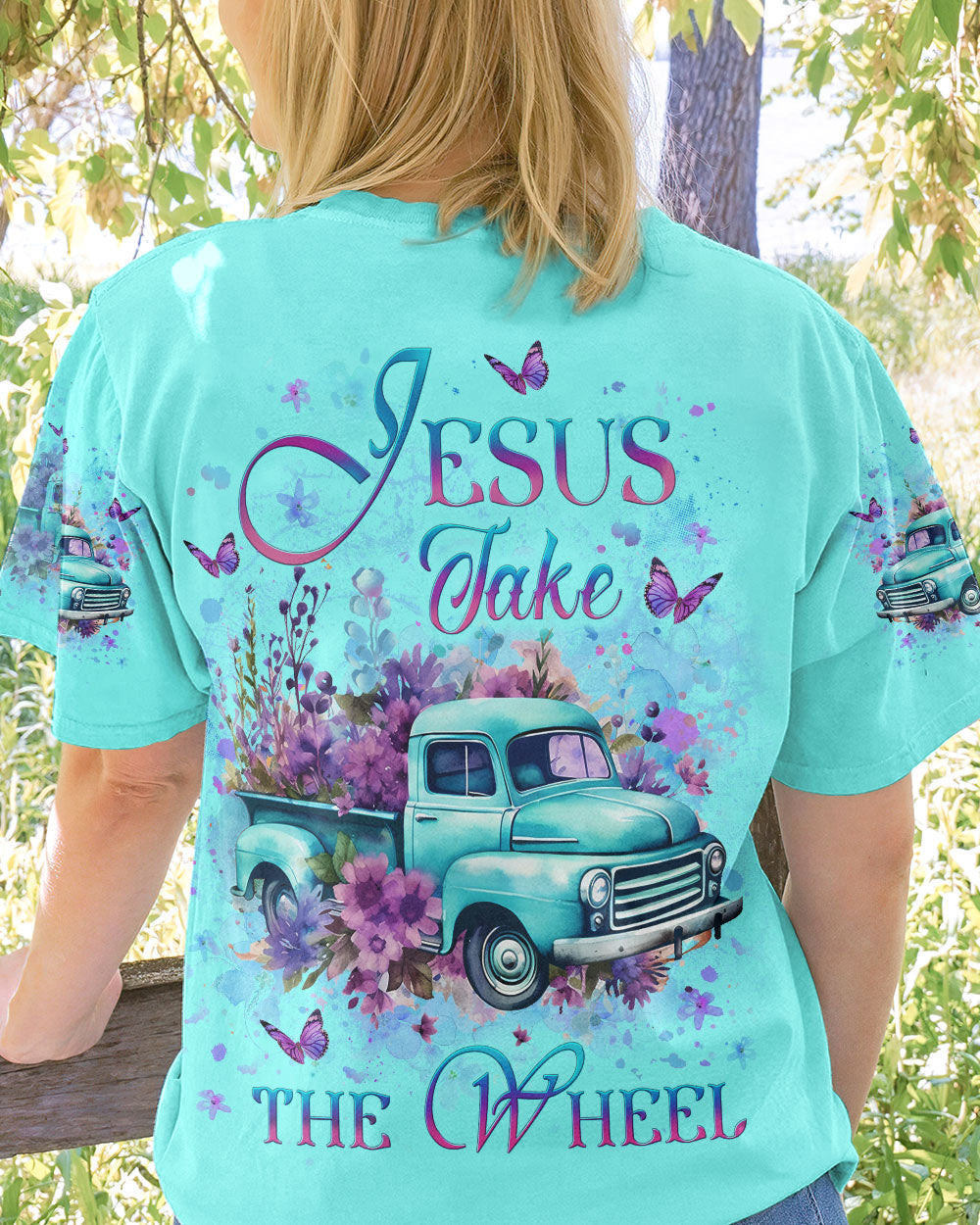 Jesus Take The Wheel Women's All Over Print Shirt - Yhlt0412231