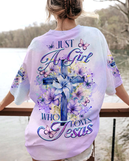 Just A Girl Who Loves Jesus Women's All Over Print Shirt - Tltr1110236