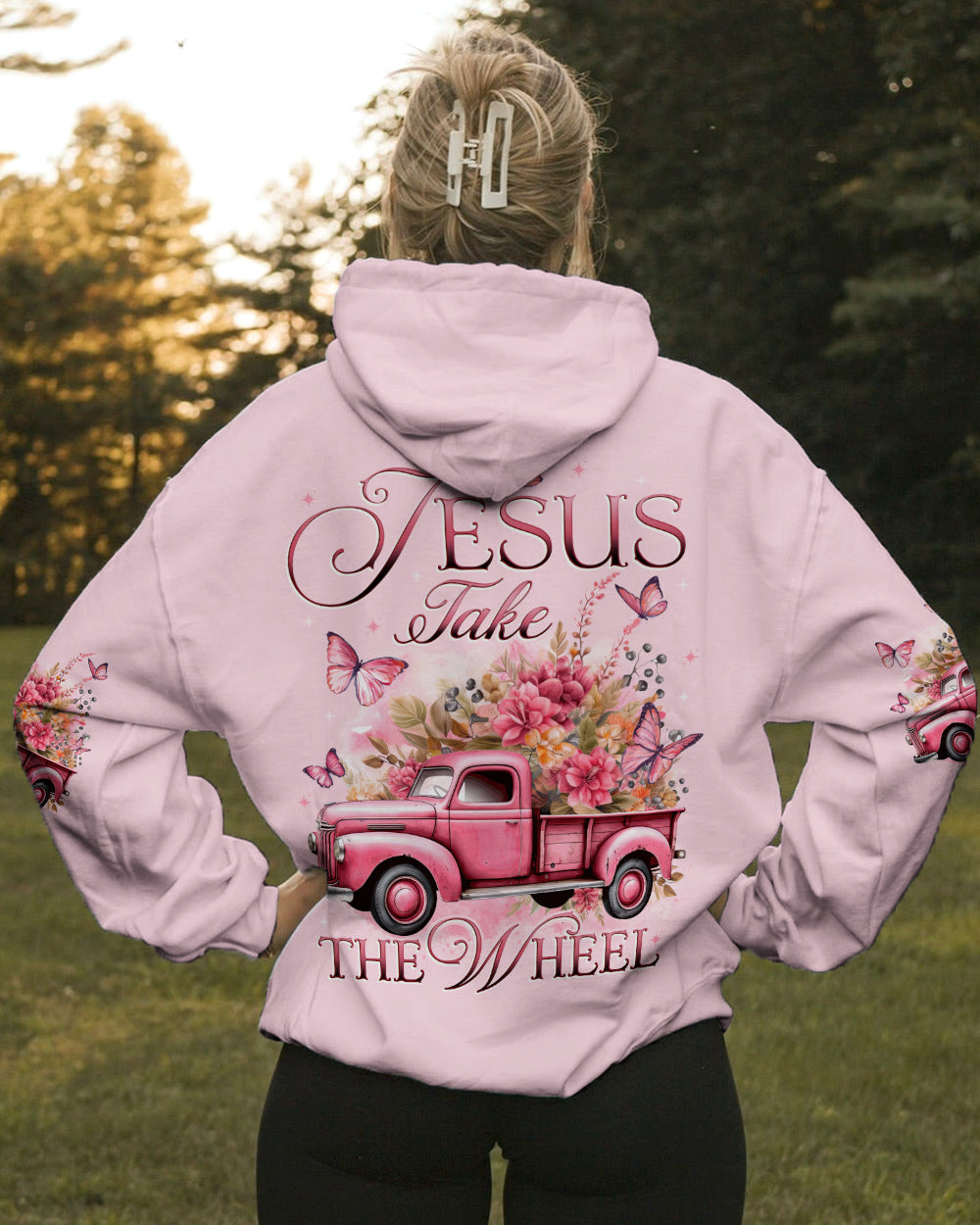 Jesus Take The Wheel Women's All Over Print Shirt - Tytd1910233