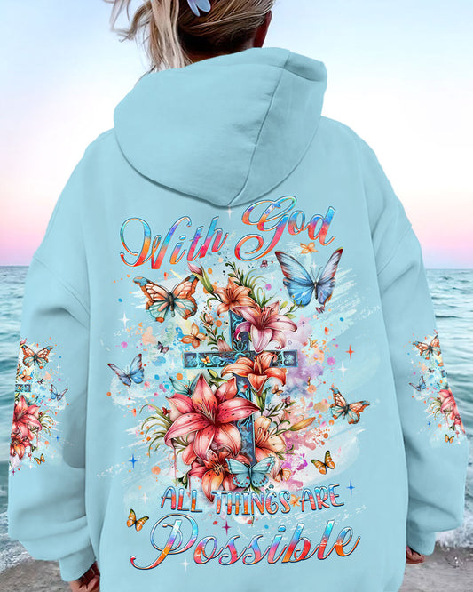 With God All Things Are Possible Women's All Over Print Shirt - Yhlt2802241