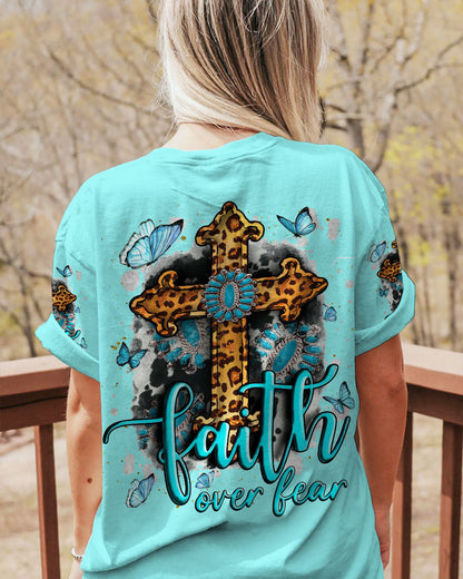 Faith Over Fear Women's All Over Print Shirt - Tlnt0709234