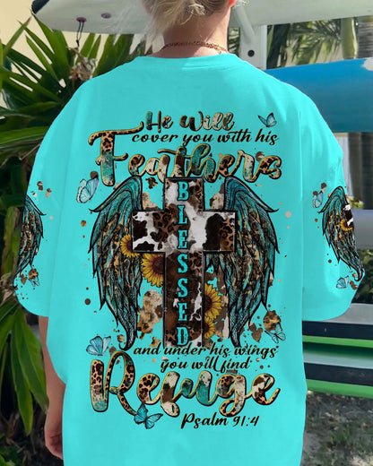 He Will Cover You Women's All Over Print Shirt - Tlnt2109232