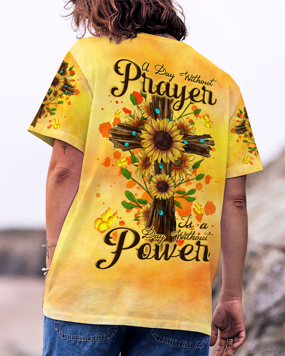 A Day Without Prayer Is A Day Without Power Women's All Over Print Shirt - Tlnt3008234