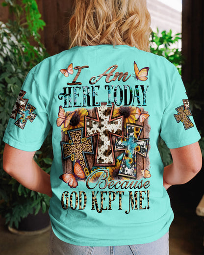 God Kept Me Women's All Over Print Shirt - Tytd1007231