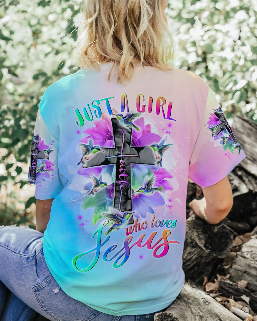 Just A Girl Who Loves Jesus Women's All Over Print Shirt - Tlnt1207234