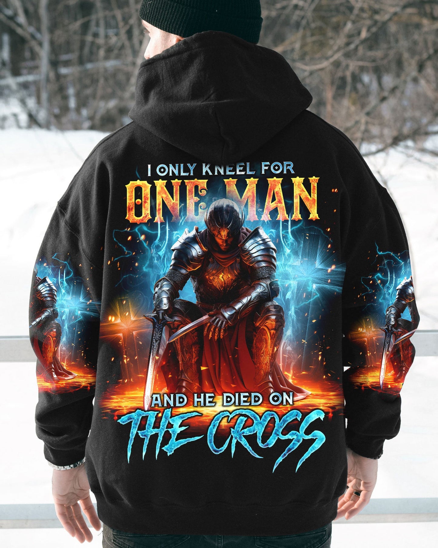 I Only Kneel For One Man Warrior Men's All Over Print Shirt - Tlno0710234