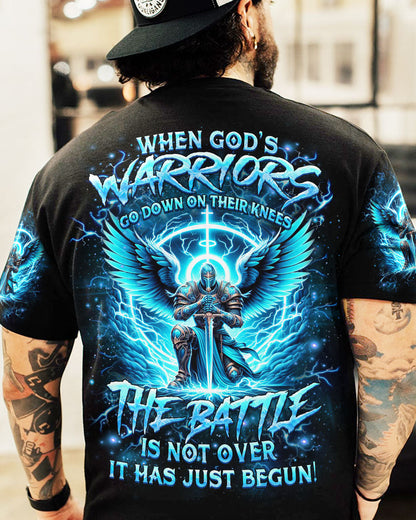 When God's Warriors Go Down On Their Knees Men's All Over Print Shirt - Yhhn0503244