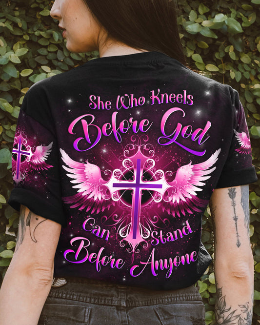 She Who Kneels Before God Women's All Over Print Shirt - Yhln2308232