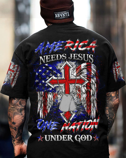 America Needs Jesus Men's All Over Print Shirt - Yhln0308232